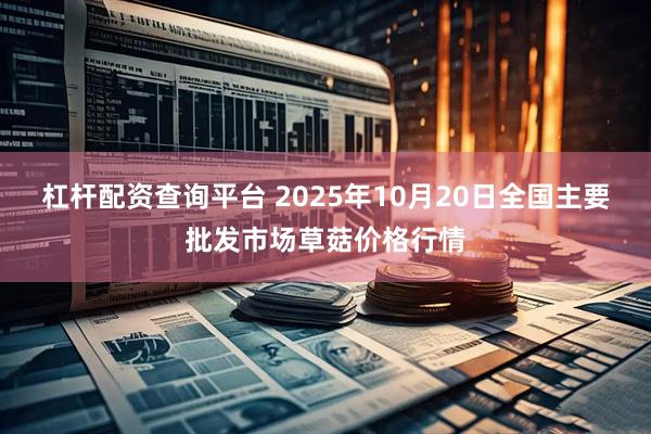 杠杆配资查询平台 2025年10月20日全国主要批发市场草菇价格行情